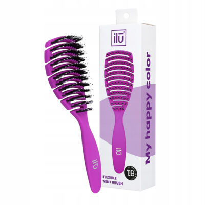 ILU Easy Detangling Brush (Purple) My Happy Color