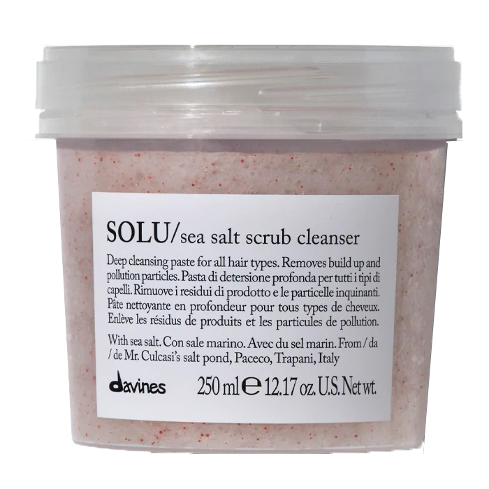 Davines SOLU Sea Salt Scrub Cleanser 250ml IluKutse