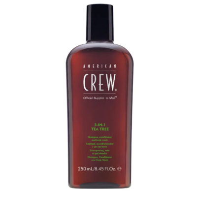 American Crew 3in1 Tea Tree Shampoo, Conditioner and Body Wash 250ml